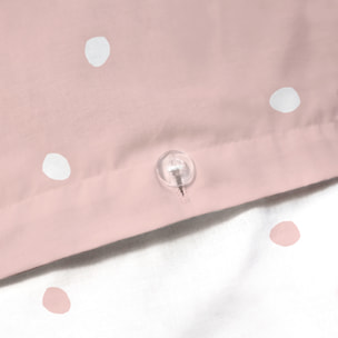 Parure de lit imprimée 100% coton, PINK SPOTS
