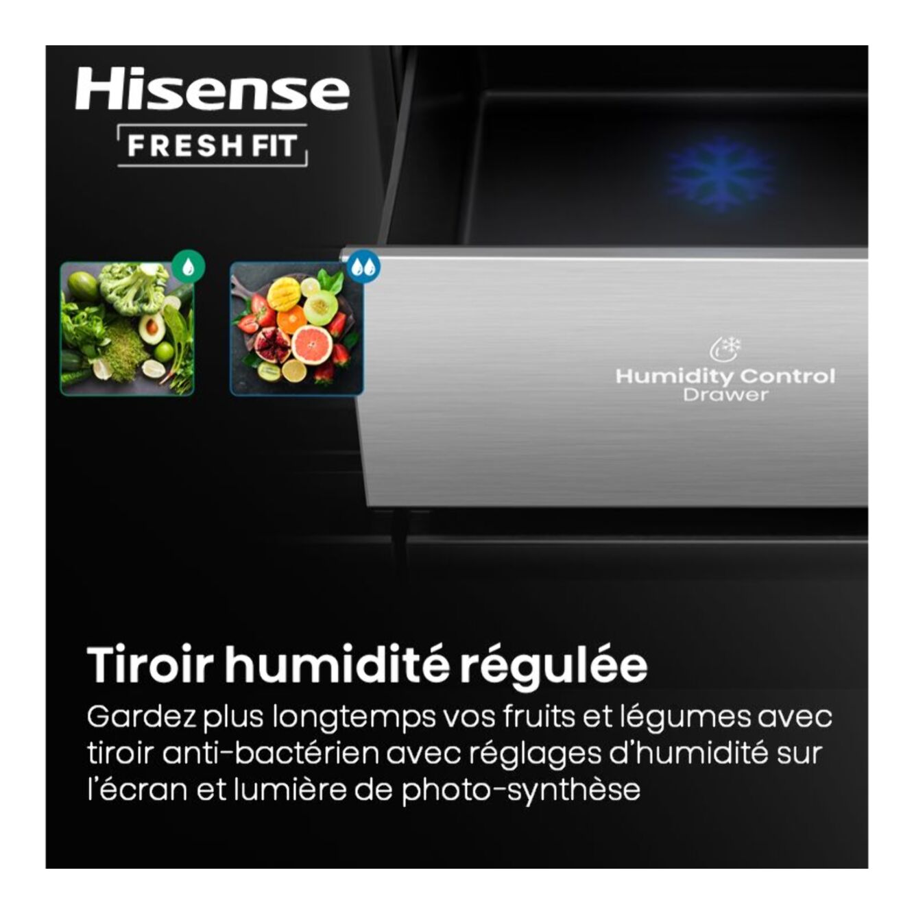 Réfrigérateur multi portes HISENSE RQ768N4GBE freshfit