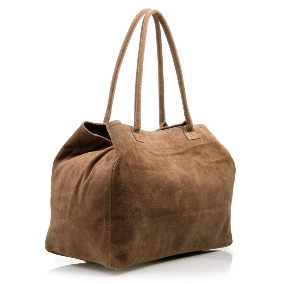 Annagrazia Bolso Shopper Mujer.Piel auténtica Gamuza