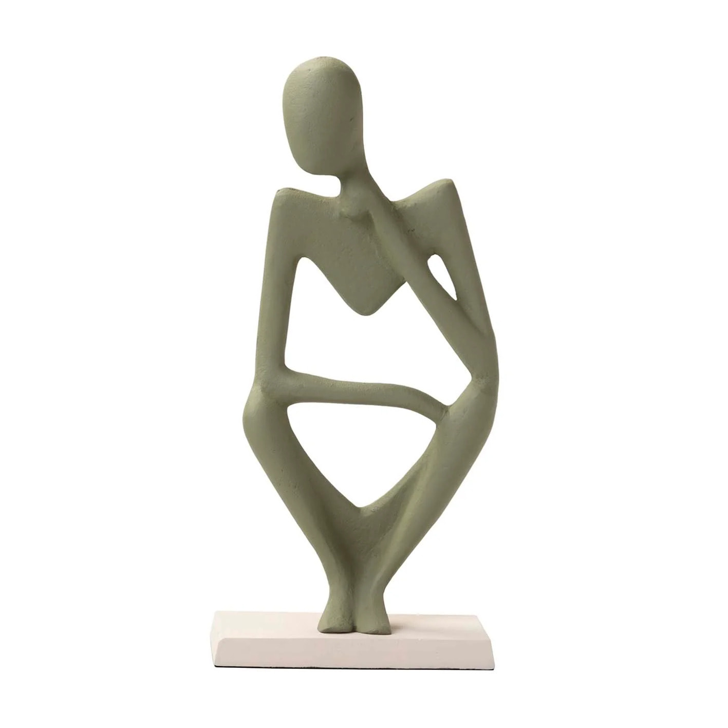 Figura Aluminio Verde 17x10x37 Cm