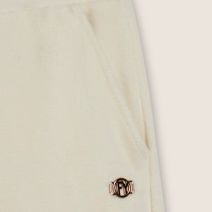 Pantaloni in ciniglia a gamba dritta