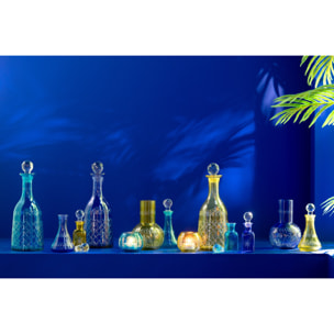J-Line bougeoir Tarifa Rond - verre - mix - 3 pièces