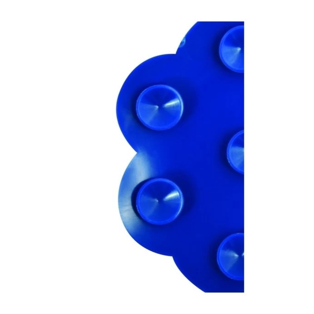 Lot de 4 Tapis antiderapants de douche ou baignoire PVC NUAGES 14,5x9cm Bleu Marine MSV