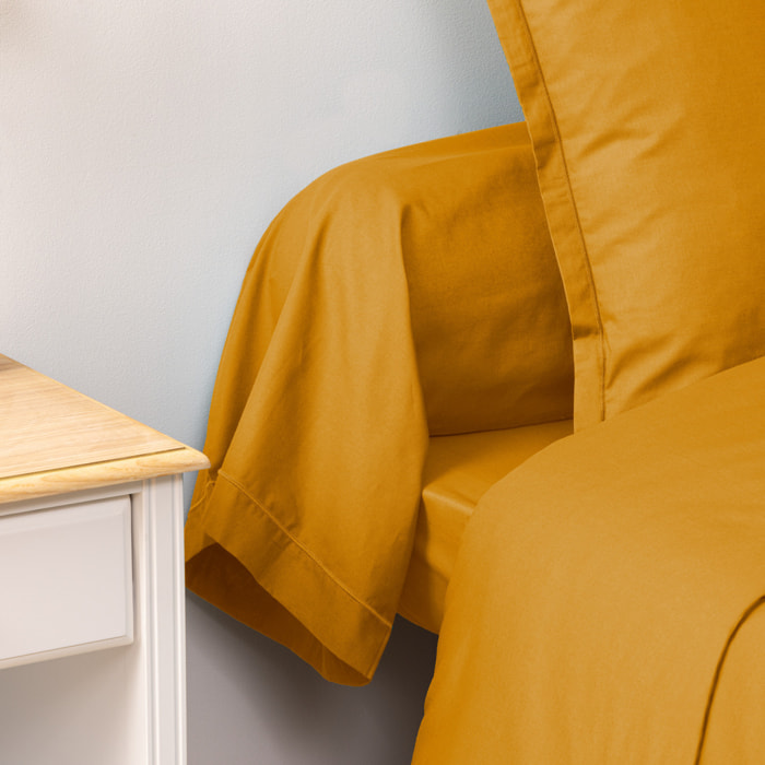 Taie de traversin "Carina" 85x185cm ocre