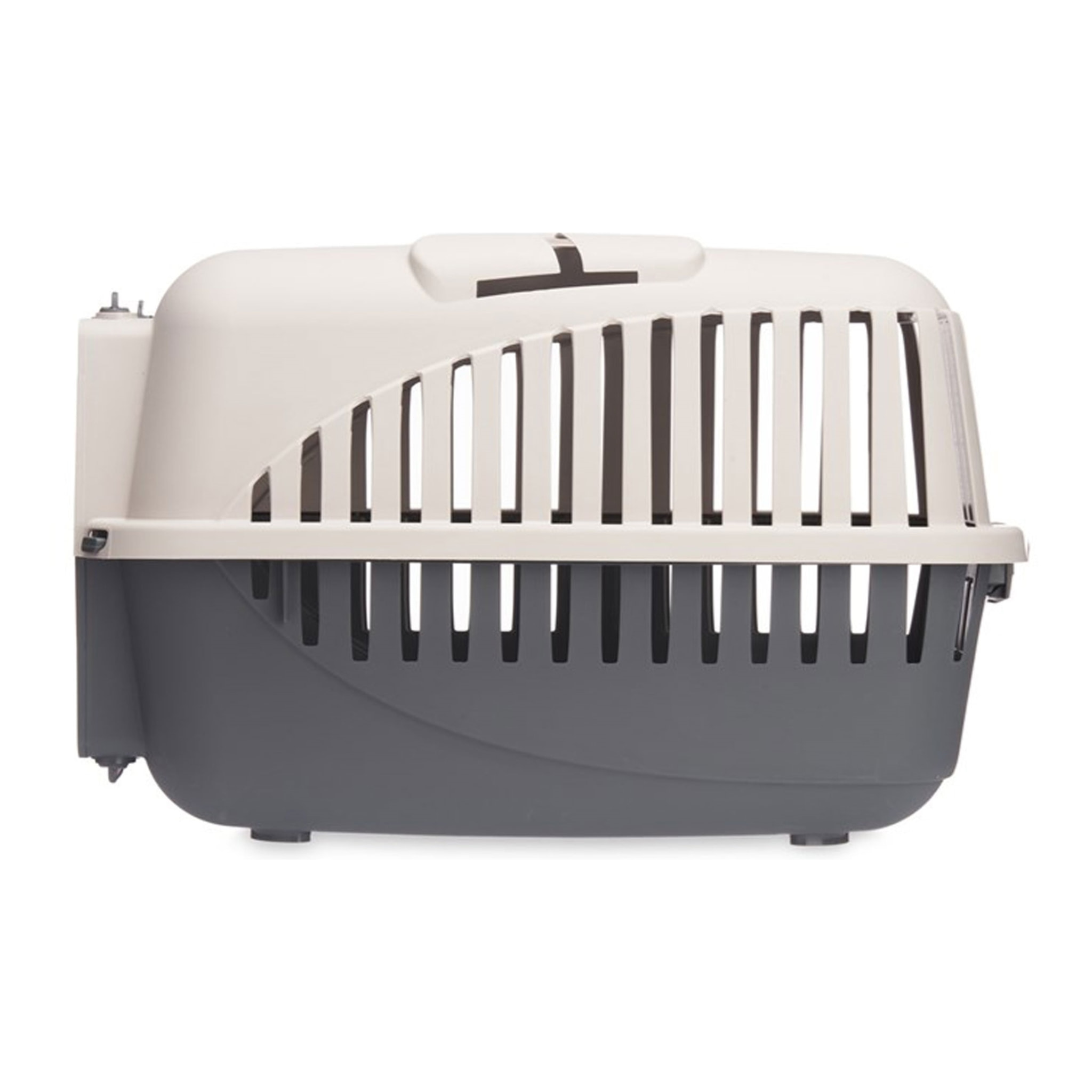 Well home transportín de mascotas portátil antracita, ideal para perros y gatos