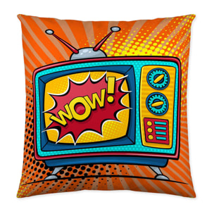 Naturals - Funda de Cojín Estampado - Con Cremallera - Sin relleno - 100% Algodón - Crash