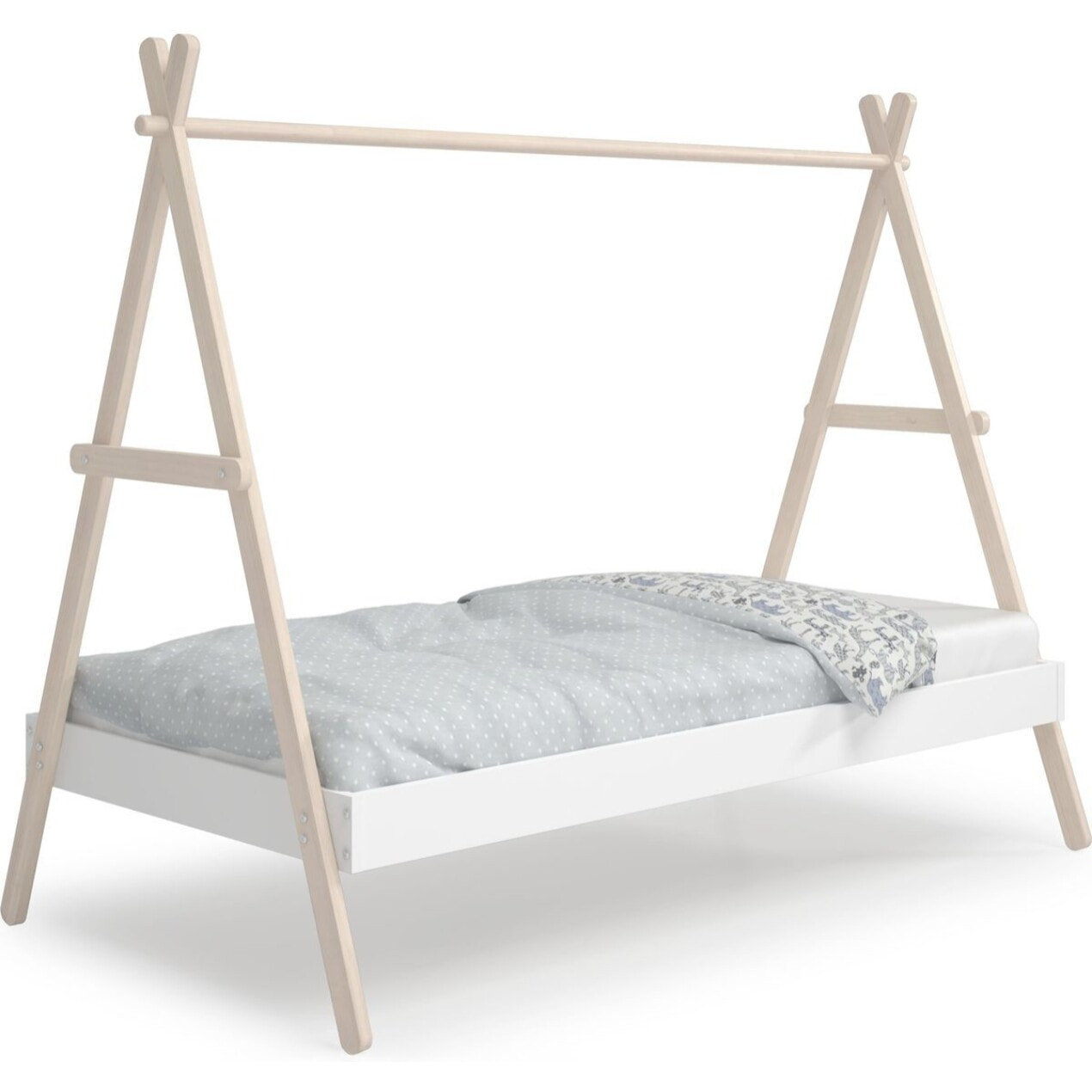 Lit tipi enfant ajustable en bois - ANNIE