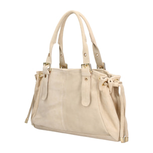 Borsa a mano da donna Made in Italy - Modello Lumena Lux - 100% pelle - 20.0 x 21.0 x 33.0 cm