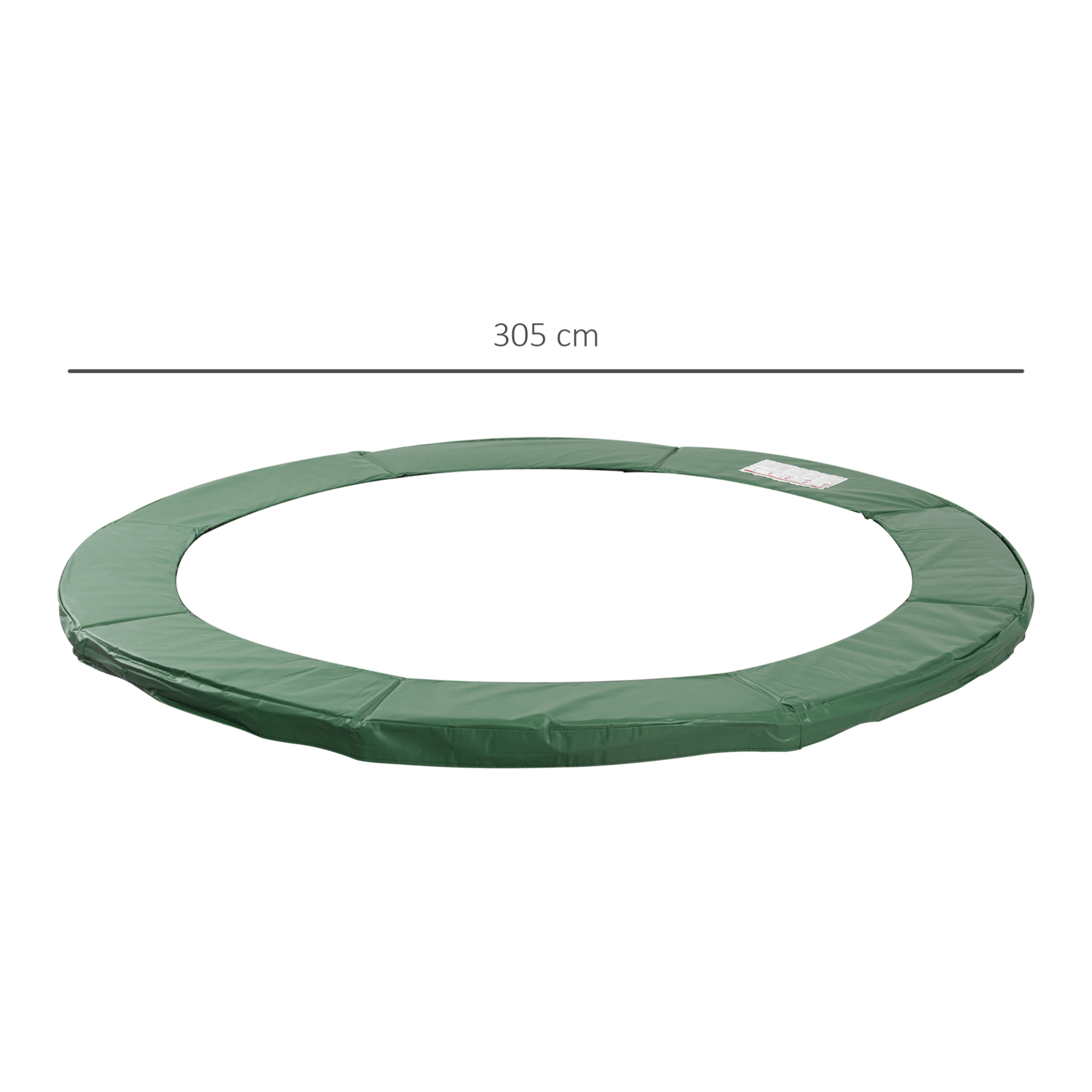 Cubierta de Protección Borde Trampolín PEC EPE Ø305cm Verde