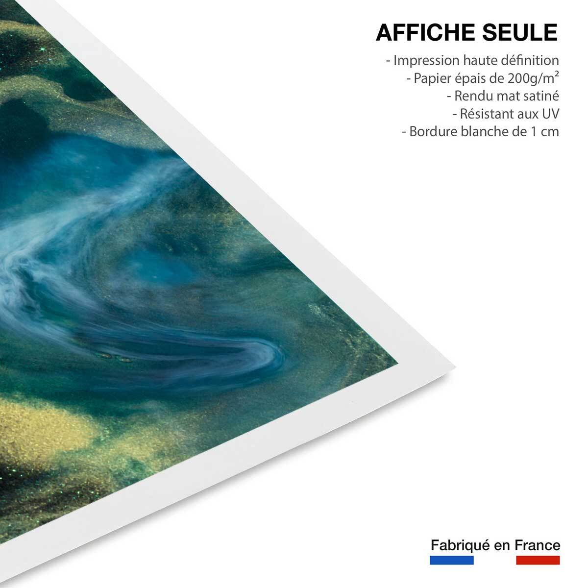 Poster bleu constellation Affiche seule