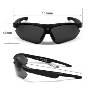 Gafas deportivas inteligentes QY PRO 3. Asistente de voz inteligente, traducción en tiempo real de más de 100 idiomas, control de música/llamadas y lentes UV400.