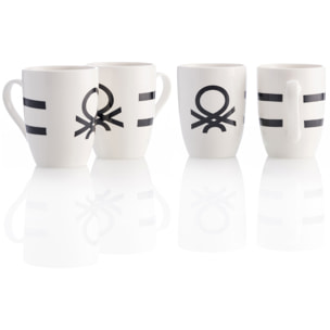 Set 26 piezas vajilla en color  (18 platos, 4 bols, 4 mugs) benetton