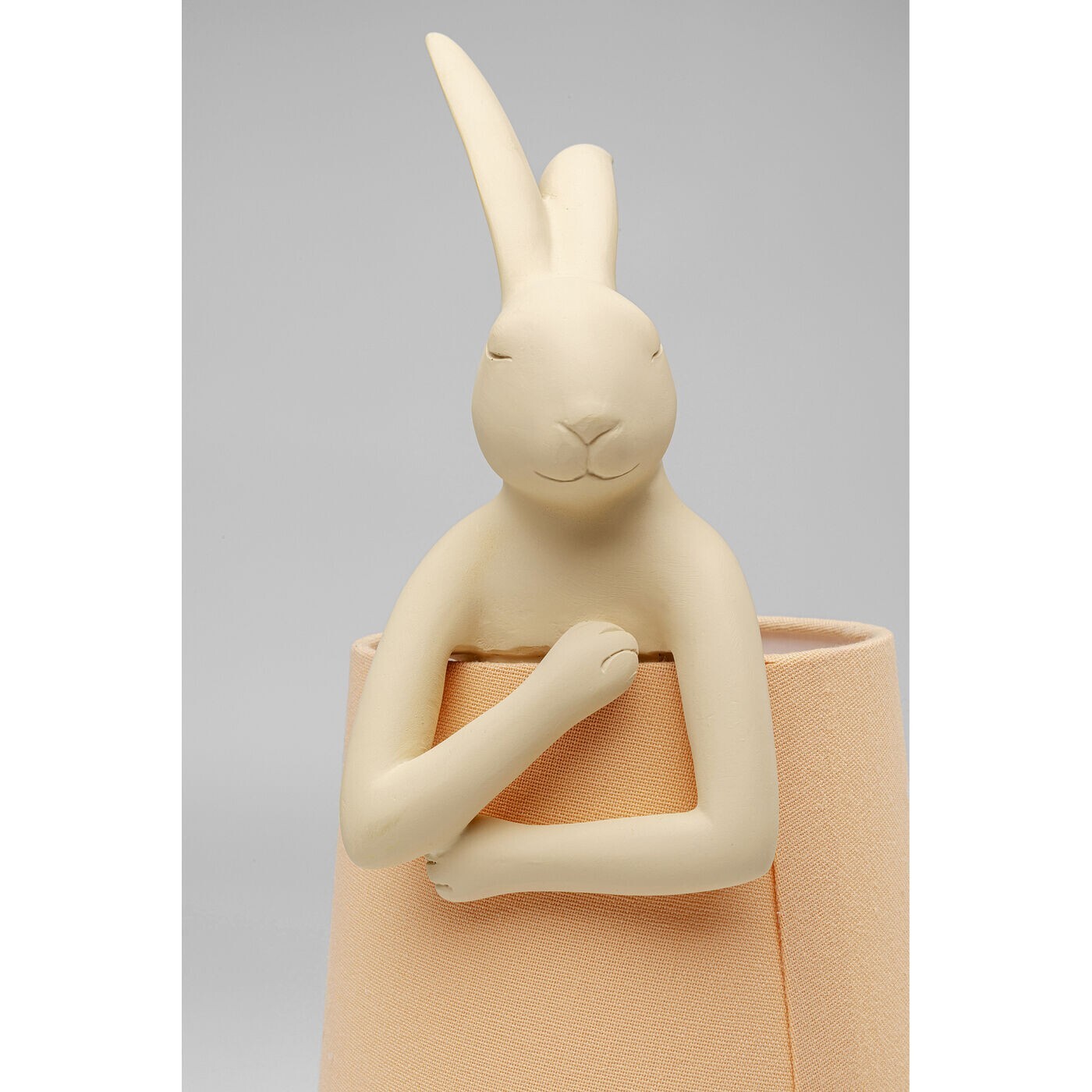 Lampe Animal lapin 50cm beige et pêche Kare Design
