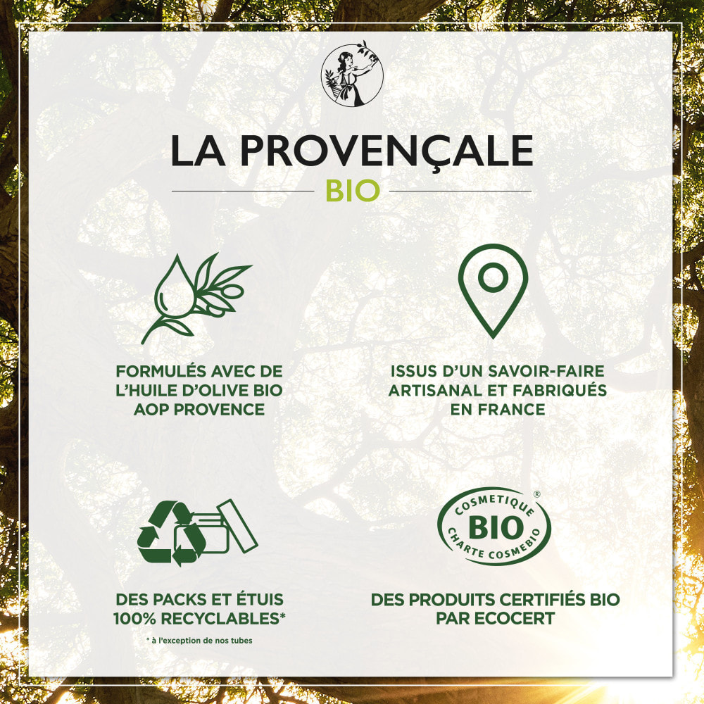 La Provençale Oleo-Jeunesse - Baume Booster d'Hydratation Anti-âge Certifié Bio - Omégas d'huile d'Olive verte - Tous types de