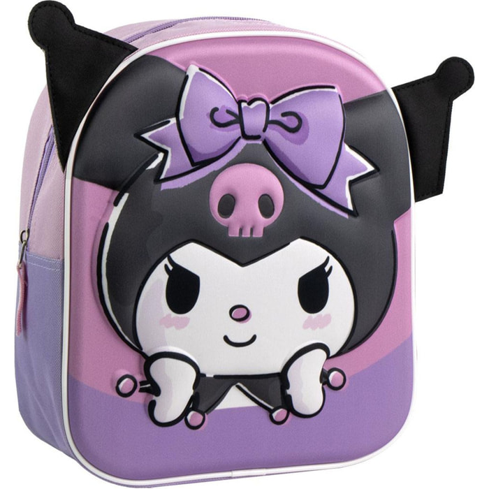 Mochila Infantil 3D Aplicaciones Hello Kitty Kuromi