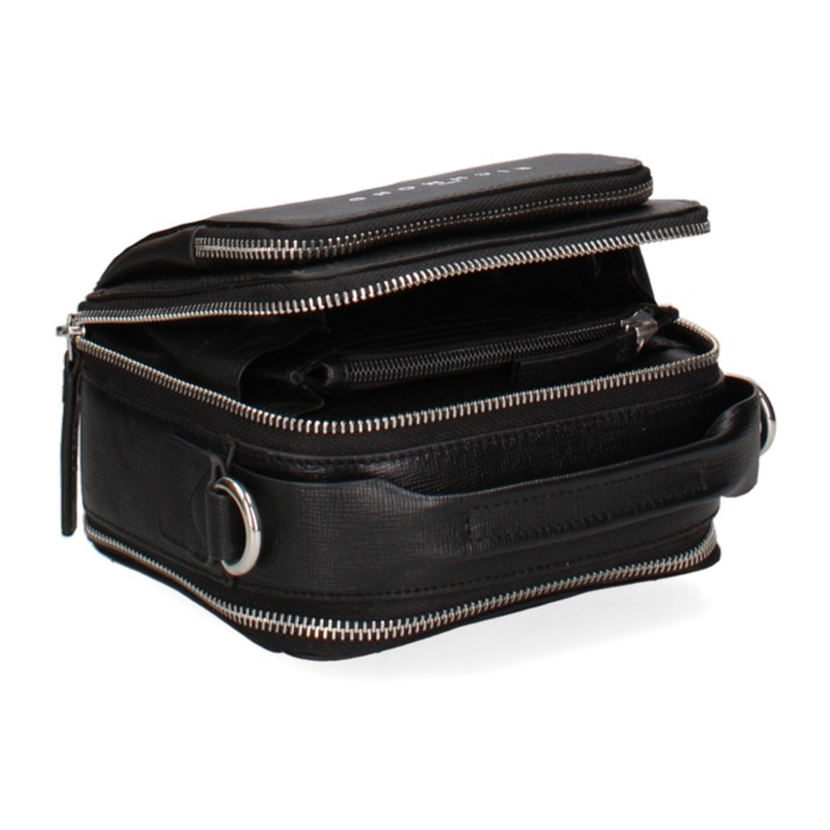 Borsa a tracolla uomo in vera pelle - Modello Umbria Ultra - Casual - 16.5 x 18.0 x 8.5 cm