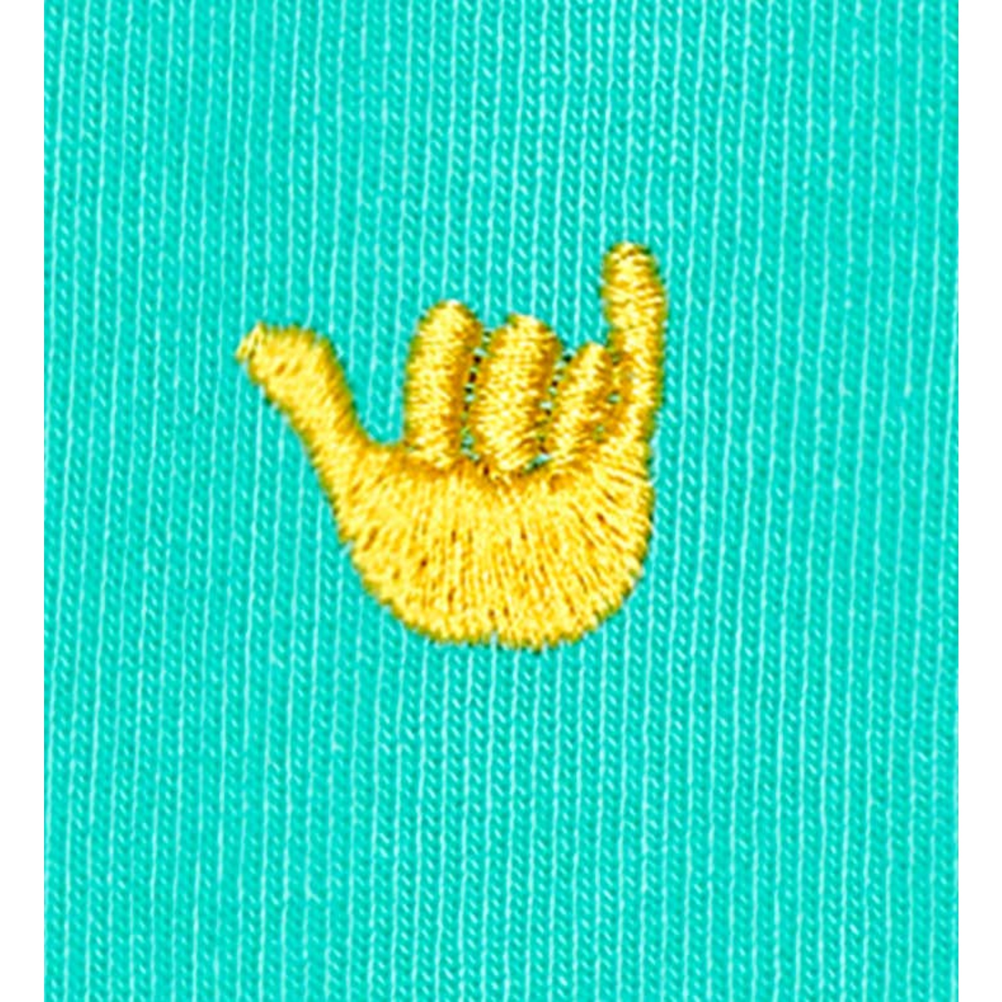 Calcetines embroidey hang loose 1/2 crew