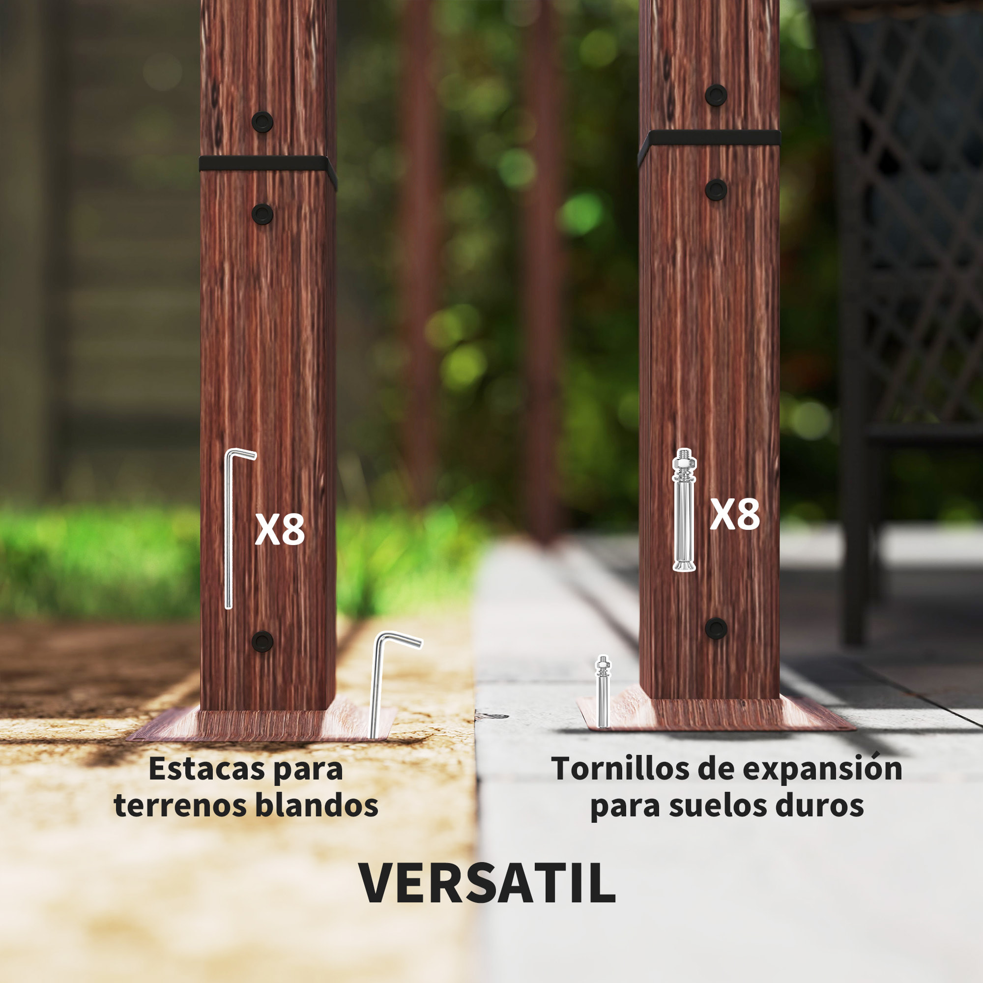 Pérgola con Techo Retráctil Pérgola de Aluminio 4x3 m Cenador con Tela de Poliéster Anti-UV Resistente al Agua Pabellón para Jardín Patio Terraza Exterior Natural y Café
