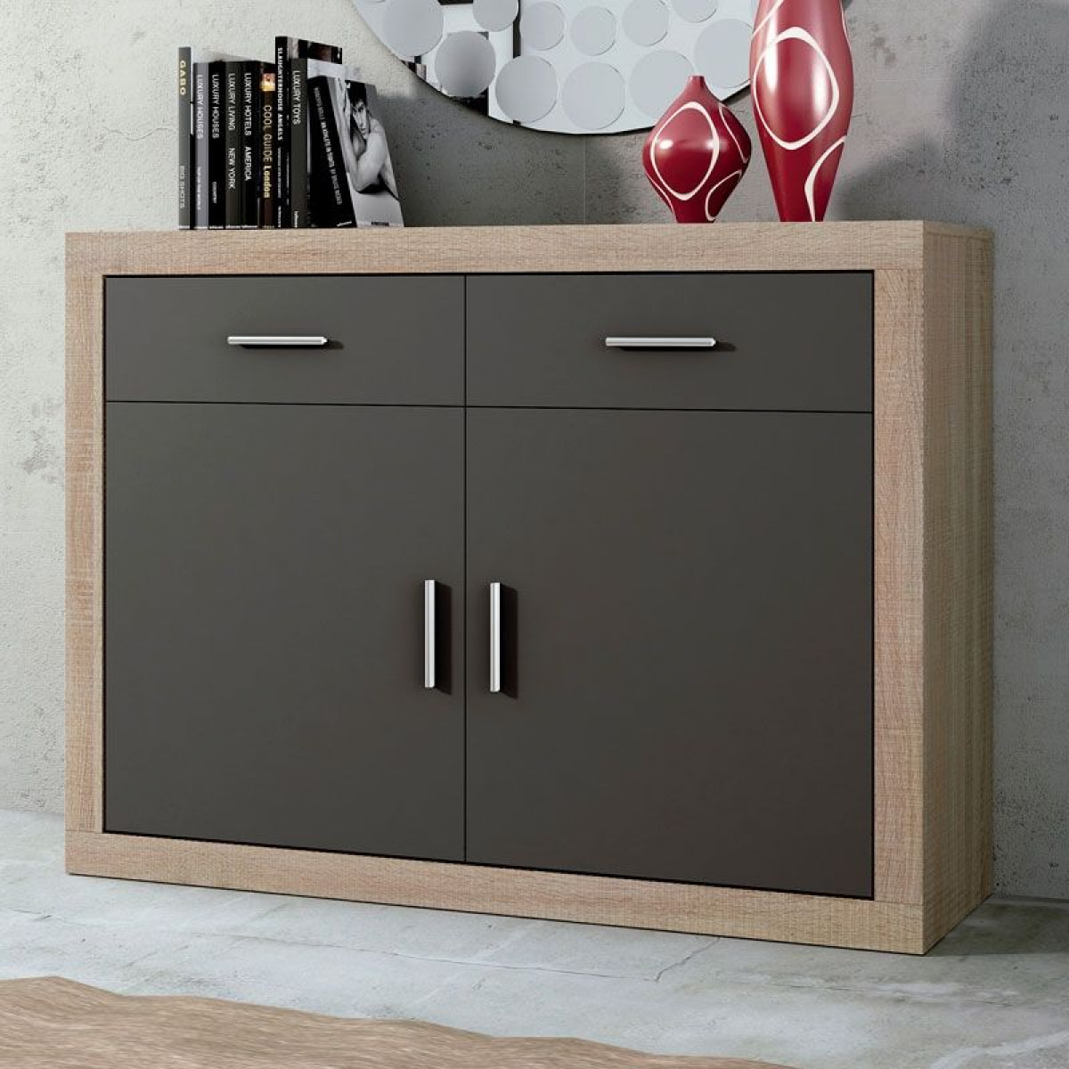 Aparador Nuka Cambria - Grafito