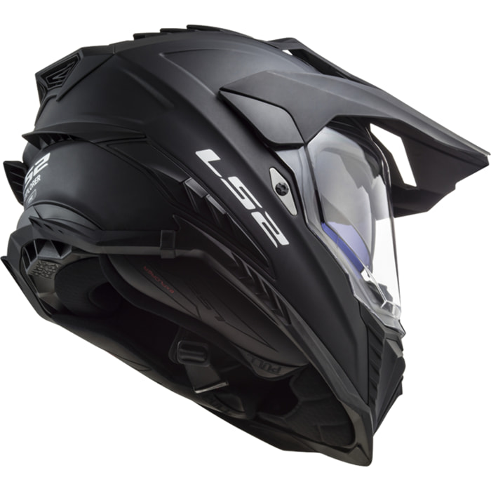 CASCO MOTO MX LS2 MX701 EXPLORER SOLID MATT BLACK (E22.06)