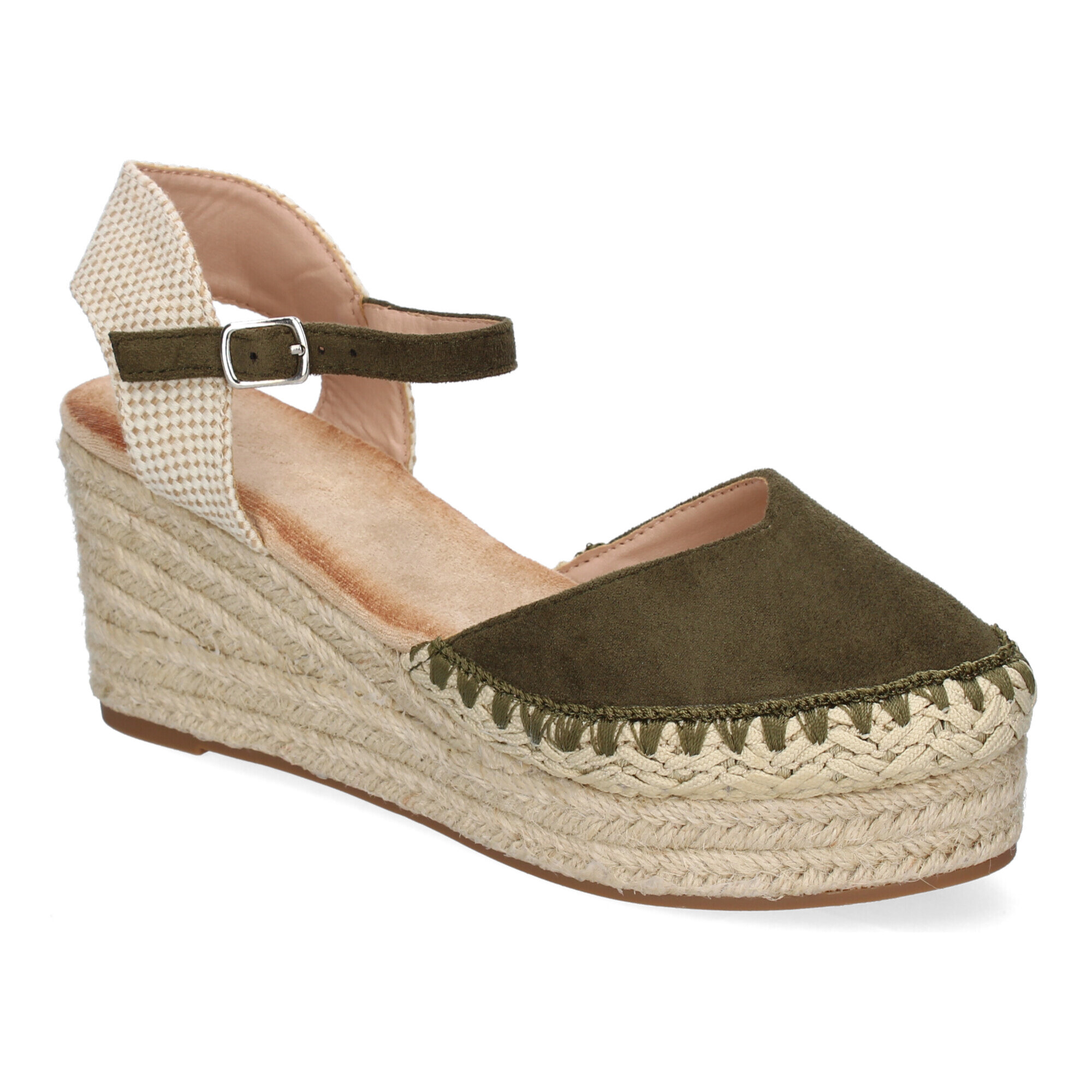 Sandalia de Cuña de Yute para Mujer, Comodas y Elegantes con Detalles Trenzados