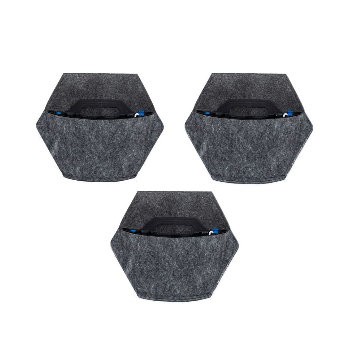 Macetas de pared autorriego hexagonal con 6 plantas colgantes