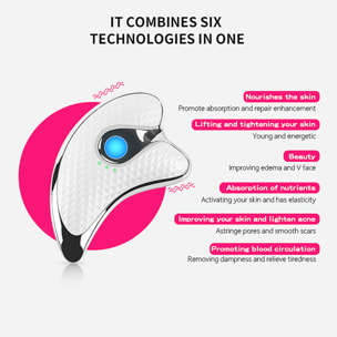 Masajeador de microcorriente GuaSha con vibración sónica