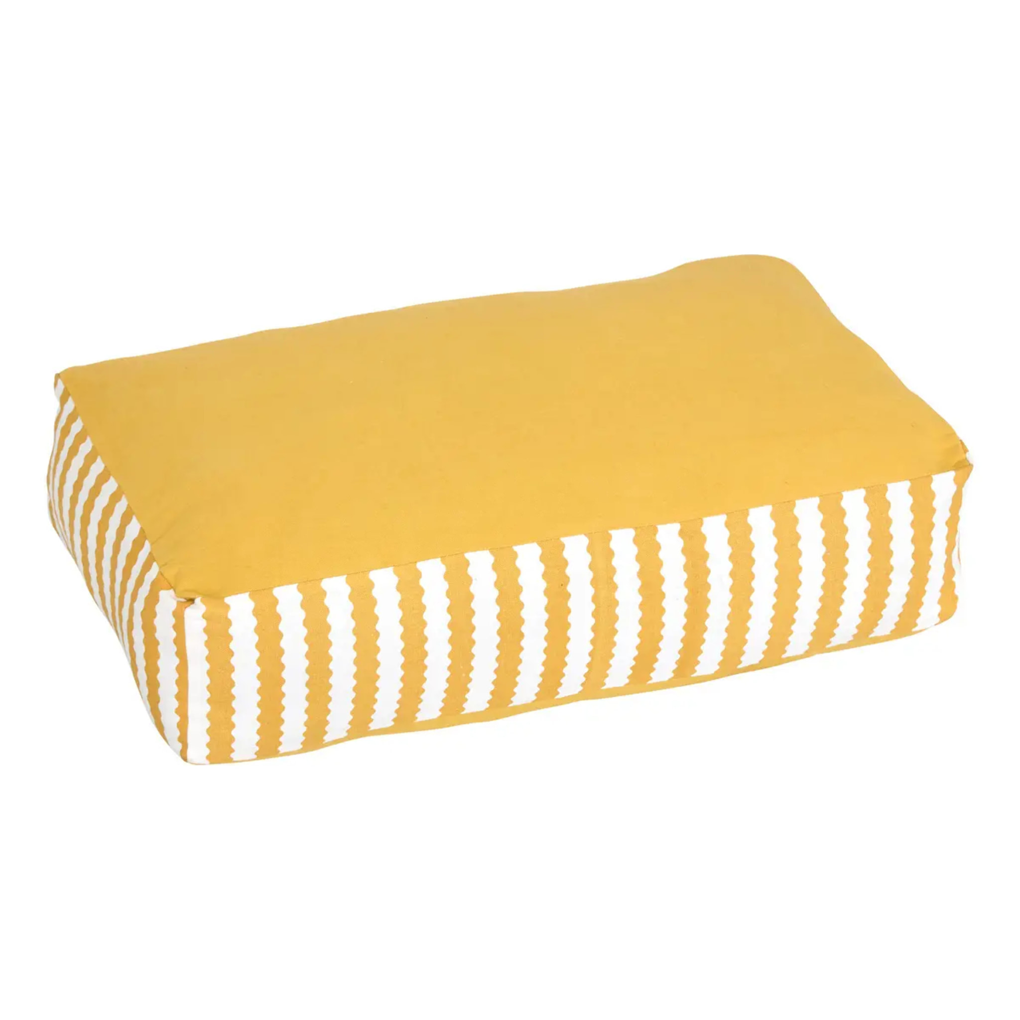 Coussin de sol d'extérieur Poolside 40x60x15cm jaune