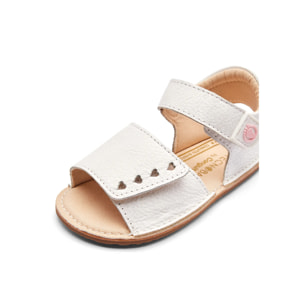 Sandalias Respetuosas Con Tiras en Blanco