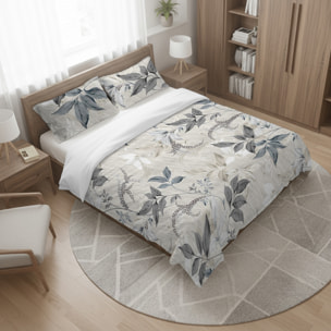 Parure copripiumino matrimoniale stampa in digitale flora