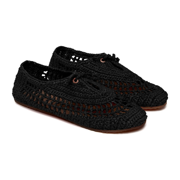 Superga - Bailarinas Mujer Negro - 3021 CROCHET BALLERINA