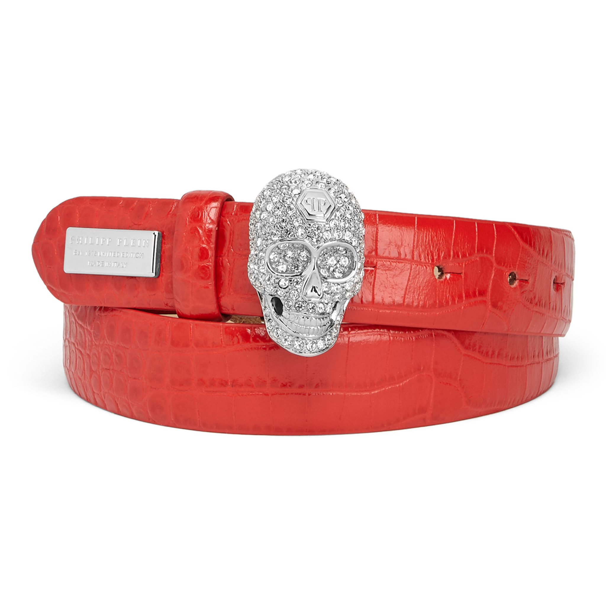 PHILIPP PLEIN Belt Skull crystal