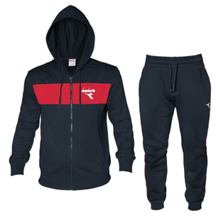 Tuta Uomo DIADORA Cotone Leggero Full Zip - Cappuccio Art.072