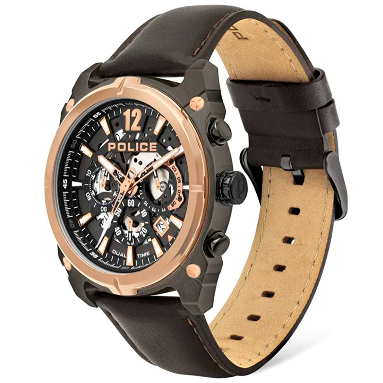 Reloj Police PL.16020JSUR-61 Hombre Analogico Cuarzo con Correa de Cuero