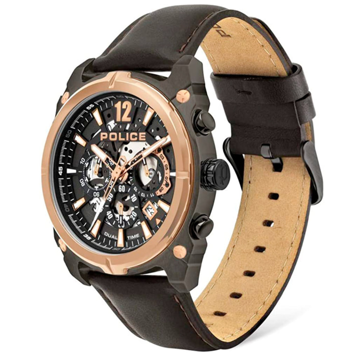 Reloj Police PL.16020JSUR-61 Hombre Analogico Cuarzo con Correa de Cuero