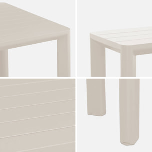 Table de jardin aluminium + 2 bancs SACRAMENTO + MADISON