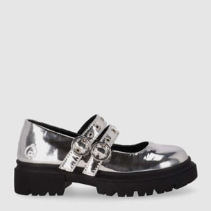 Zapatos - Plata - Tacón: Bajo