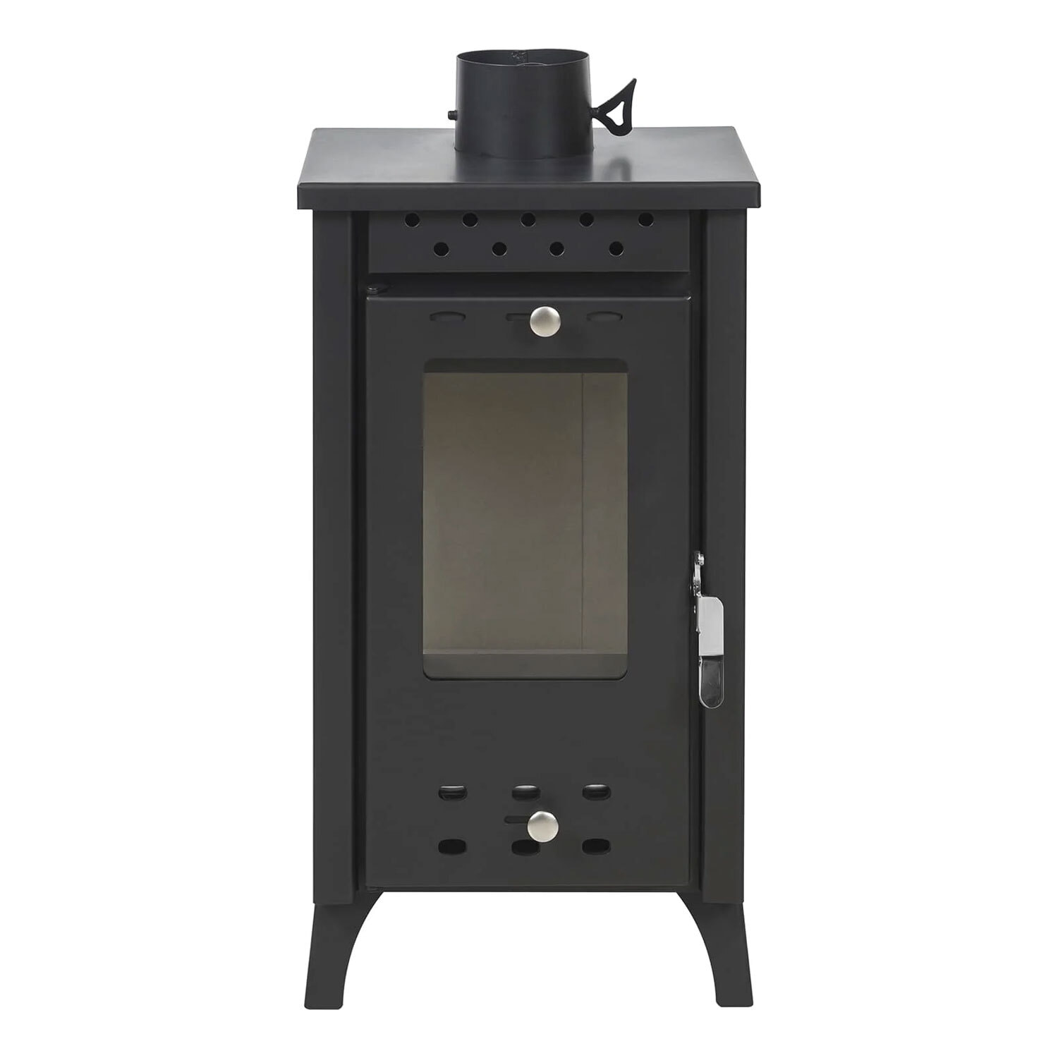 Matilde - Stufa a legna 7,7 Kw 33x38,5xH74 cm, colore nero