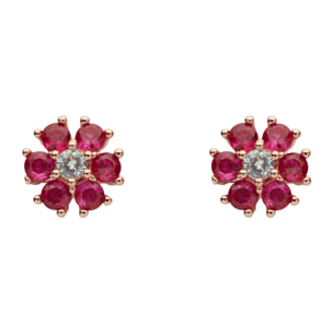 Orecchini U.S. Polo Assn. In metallo placcato oro rosa