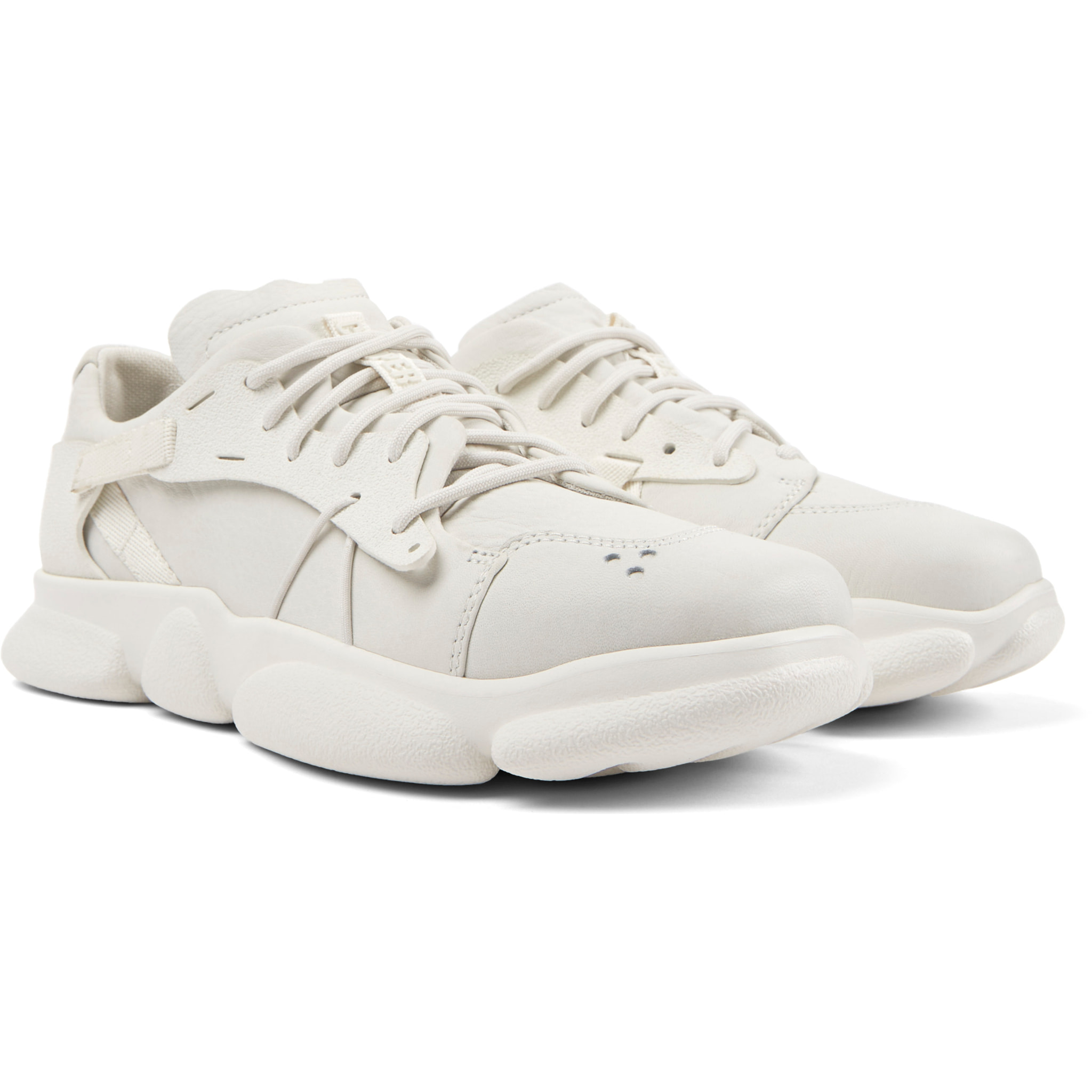 Sneakers - CAMPER Karst - Bianco - Pelle liscia / Gomma