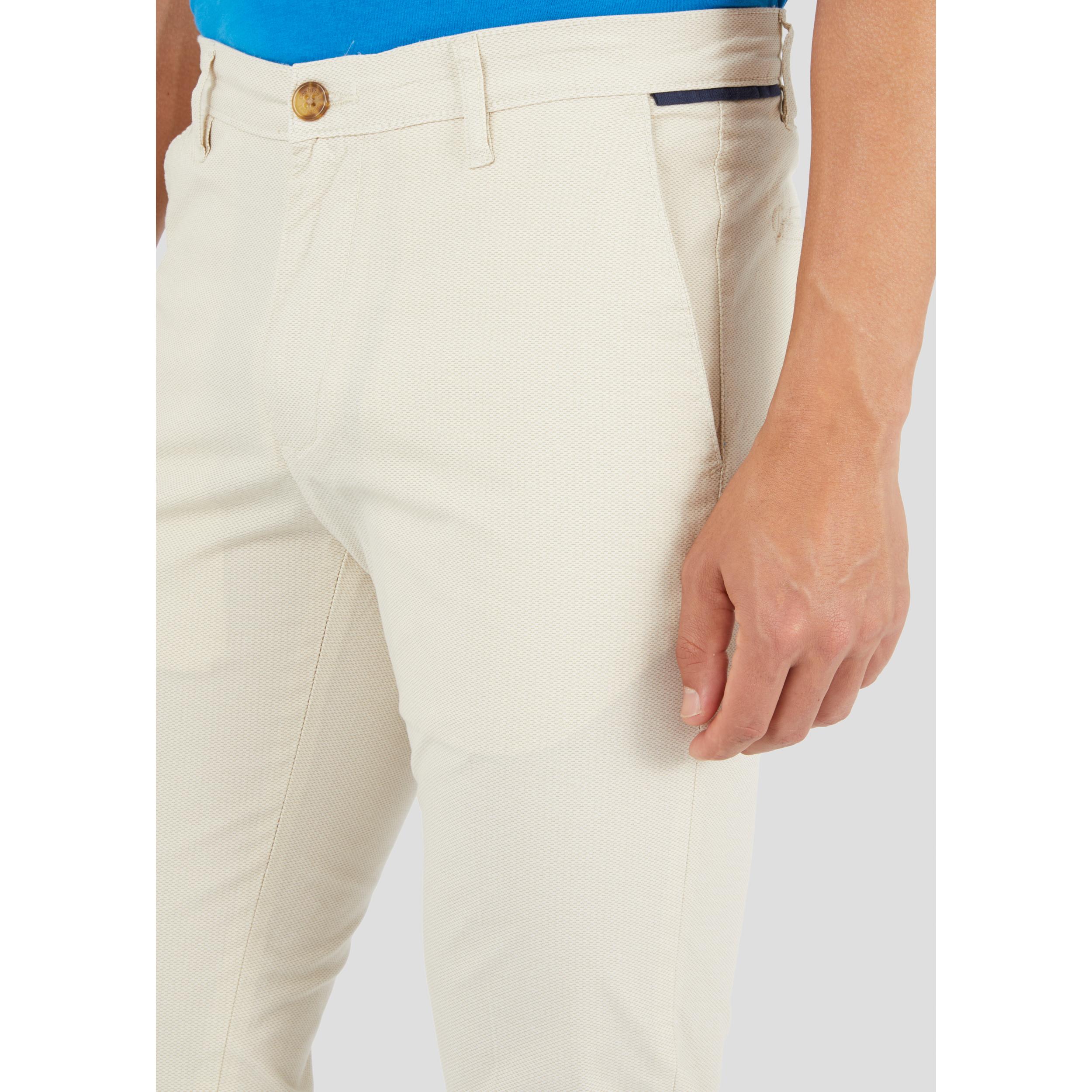 CONBIPEL PANTALONI BIANCO LANA