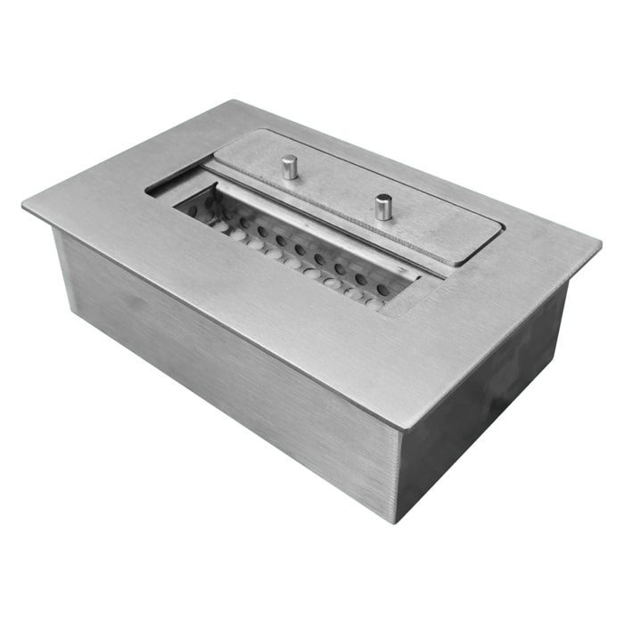 Bloque de combustión de 25cm en acero con fibra cerámica y tapa para regular la llama 1.2L NB12 PURLINE