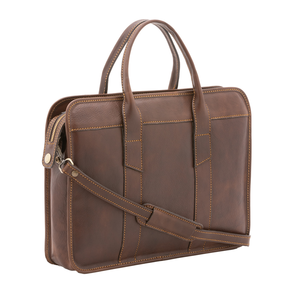 Borsa a mano  unisex In Vera pelle Made in Italy 40x30x8 cm
