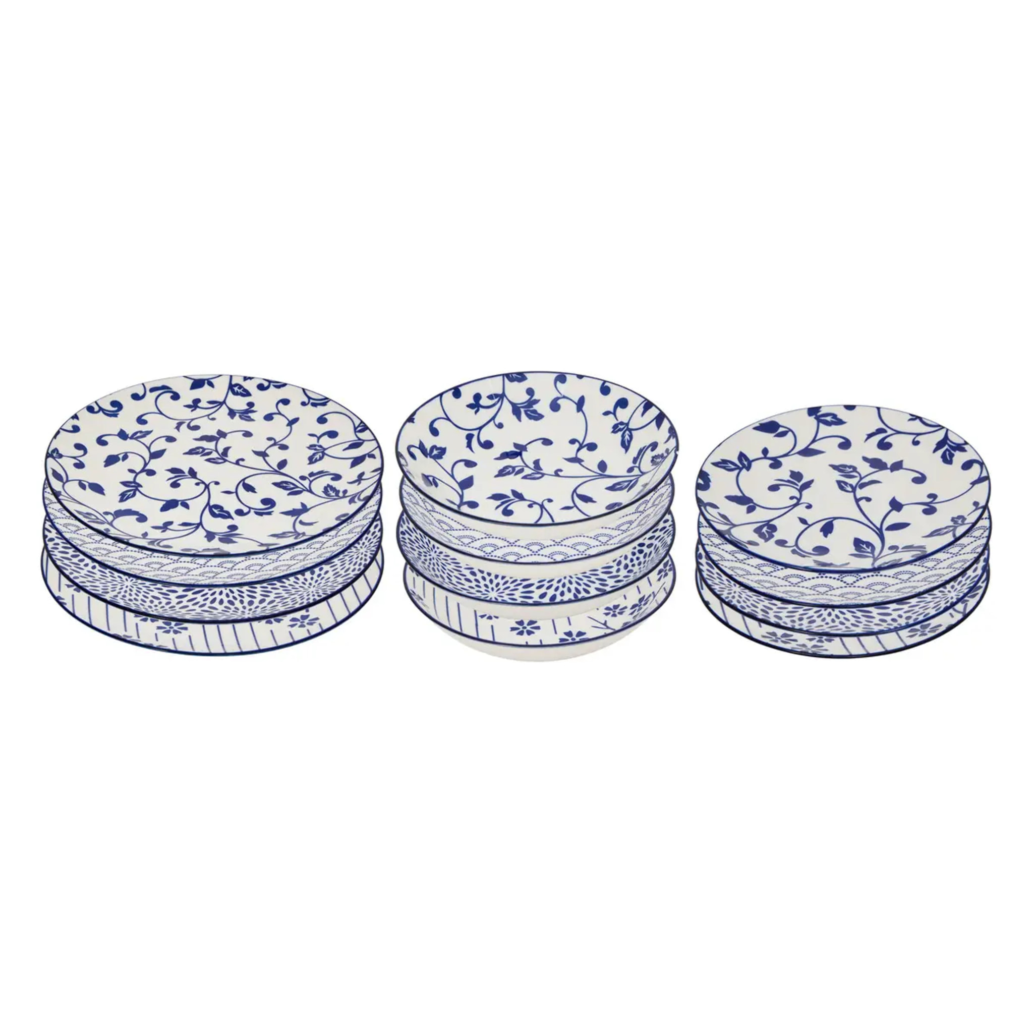 Service de table 12 pièces Mizu bleu