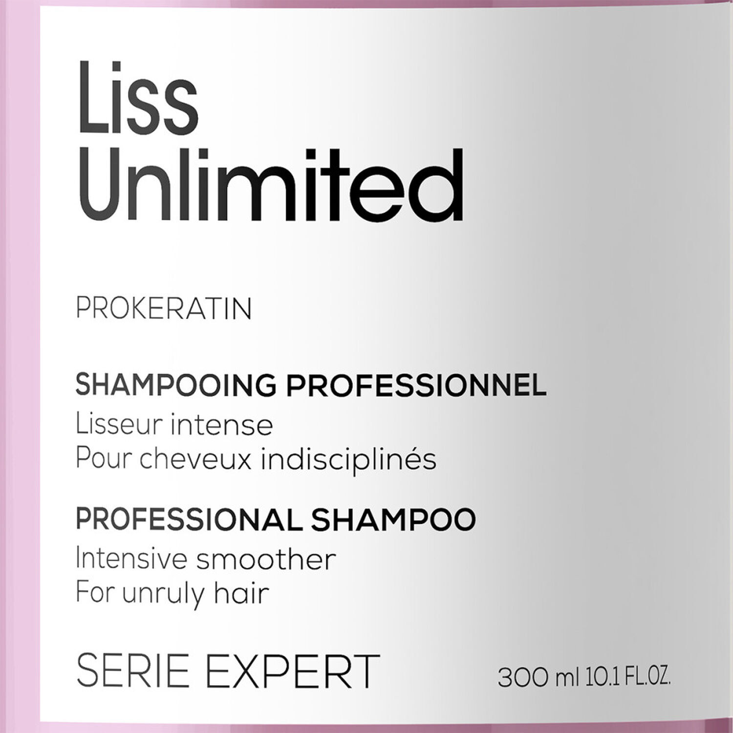 Série Expert Liss Unlimited - Shampoing pour cheveux indisciplinés ou lissés 300 ml