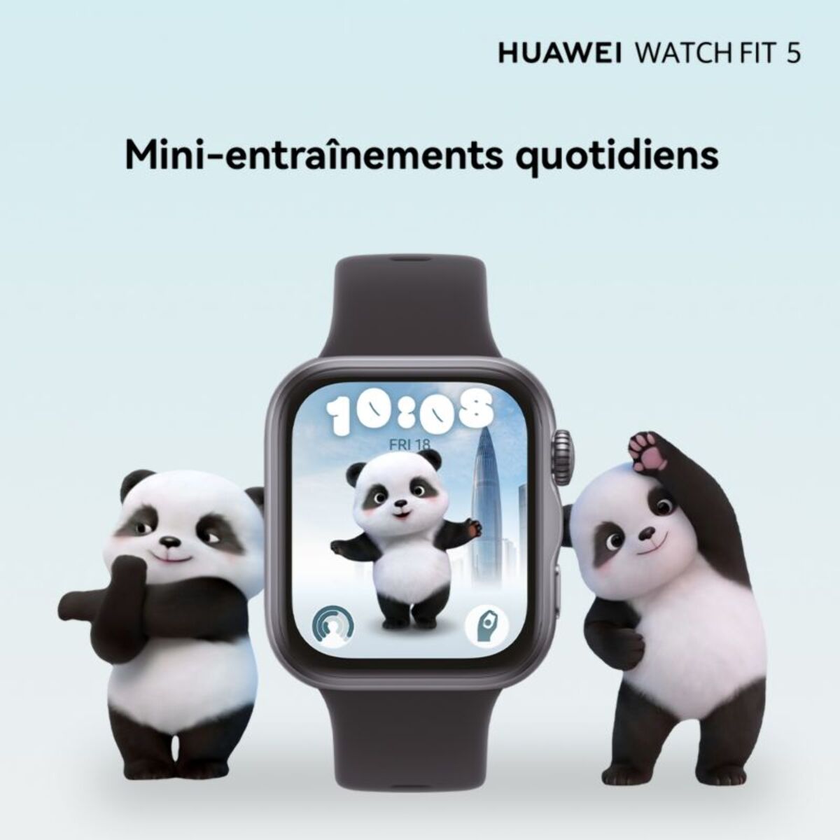 Montre connectée HUAWEI Pack Watch FIT 5 blanc+Freebuds SE 4