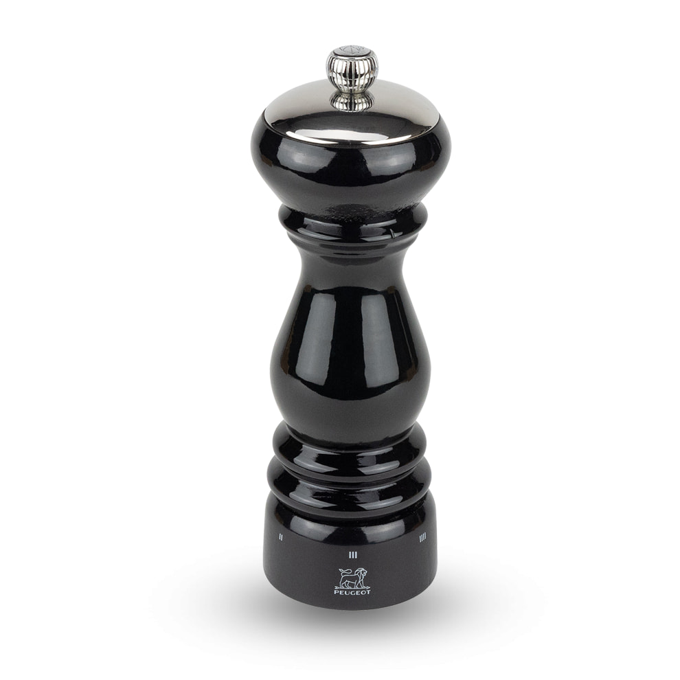 Moulin à poivre manuel en bois laqué noir, u'Select, 18 cm - 7' Paris Icône