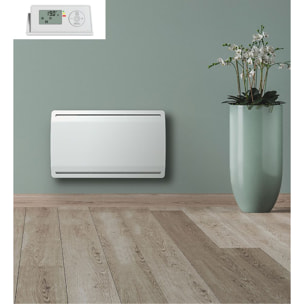 Radiateur inertie ceramique LCD blanc 1500W