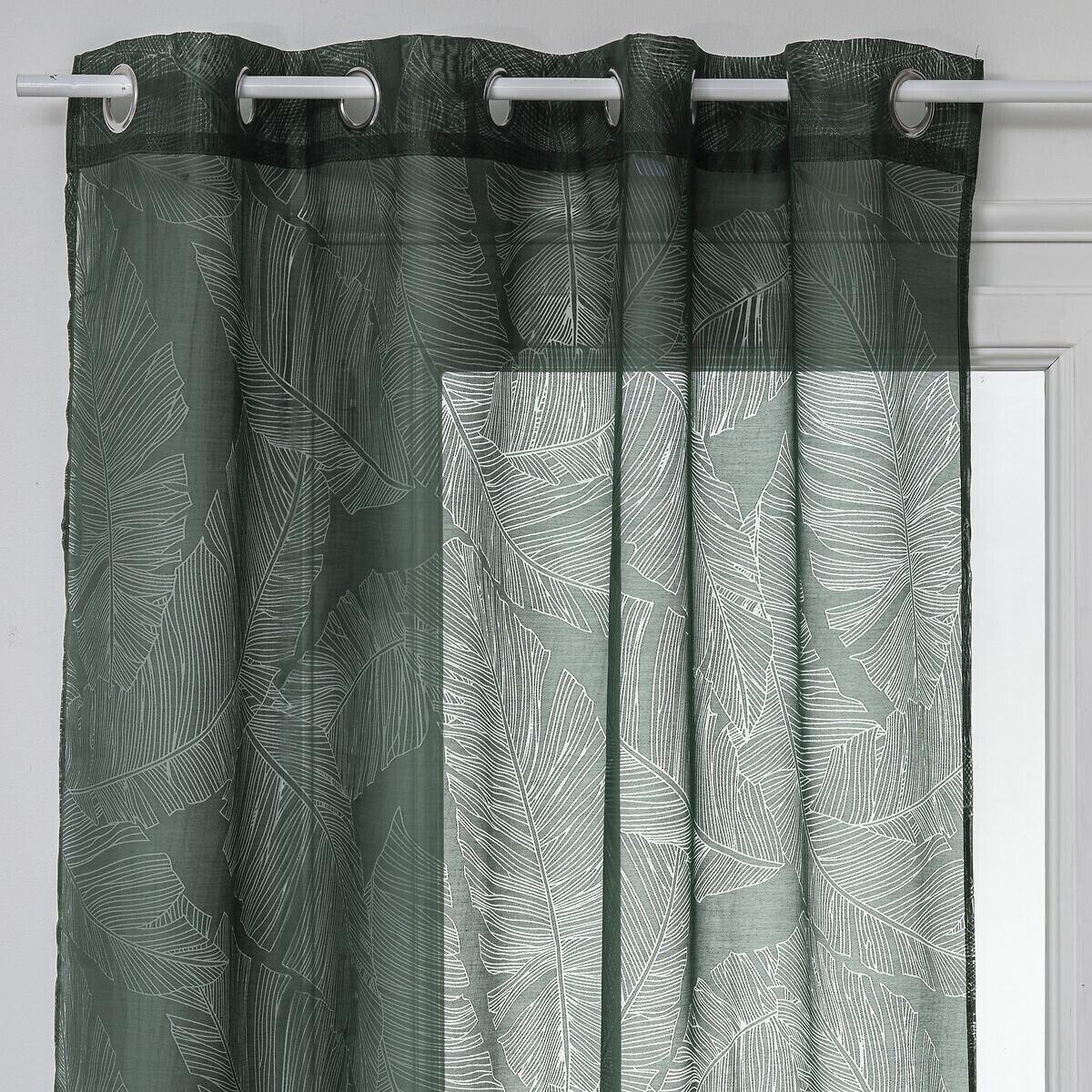 Voilage "Devo" - vert cèdre - 140x240 cm