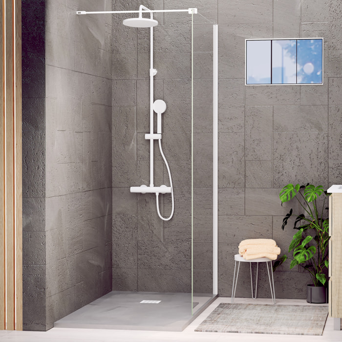 Paroi de douche Royal Blanc 100cm